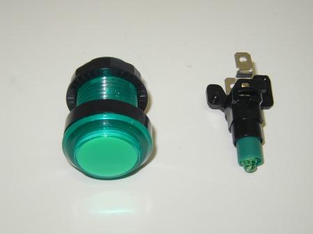 Translucent Illuminated Button / Green  $1.75